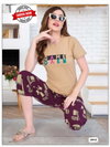 Capri Vol AT2602 Summer Special Shinker Hosiery Cotton Night Suit Wholesale Shop In Surat
